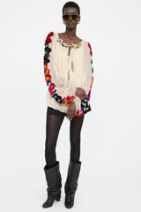 Chloé Silk Appliqué Blouse