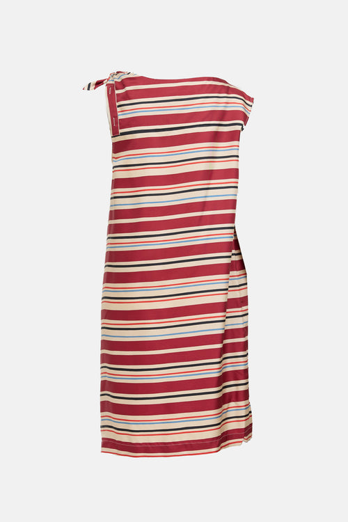 See By Chloé Silk Striped Kotted Dress