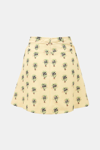 Chloé Crepe Floral Mini Skirt
