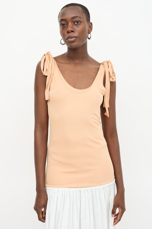 Chloé Crepe Layered Tank Top