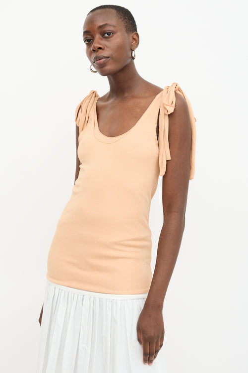Chloé Crepe Layered Tank Top