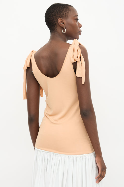 Chloé Crepe Layered Tank Top
