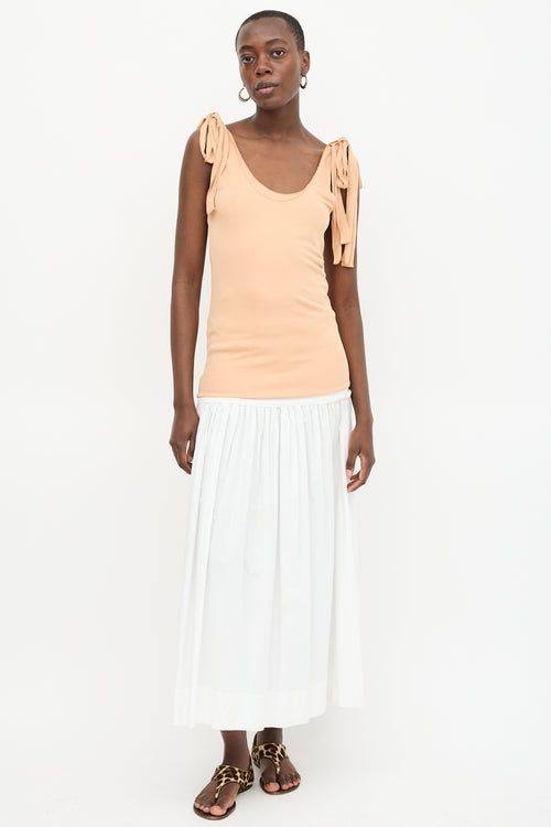 Chloé Crepe Layered Tank Top