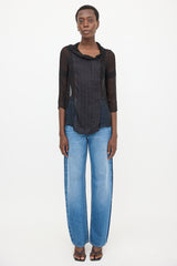 Chloé Crinkled Silk Chiffon Blouse