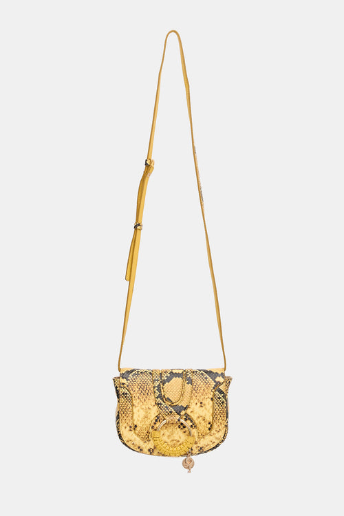 Chloé Embossed Leather Mini Hana Bag