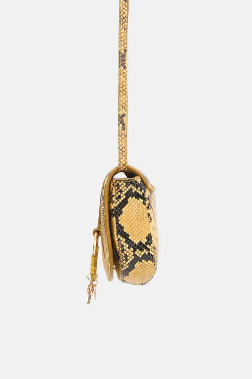 Chloé Embossed Leather Mini Hana Bag