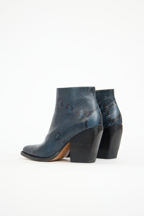 Chloé Embossed Leather Rylee Boot