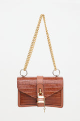 Chloé Embossed Leather Aby Chain Bag