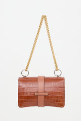 Chloé Embossed Leather Aby Chain Bag