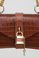 Chloé Embossed Leather Aby Chain Bag