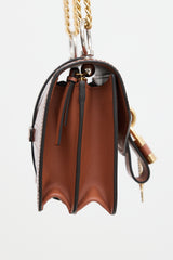 Chloé Embossed Leather Aby Chain Bag