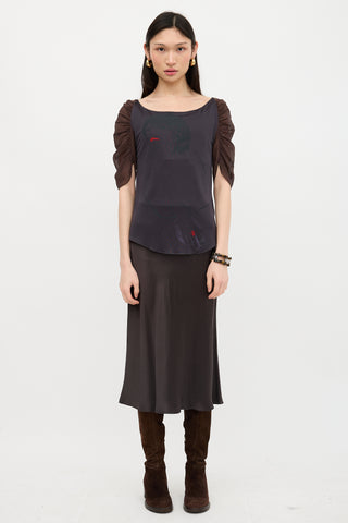 Chloé FW 2001 Sheer Face  Top