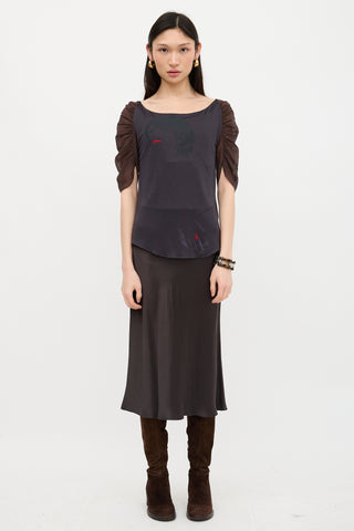 Chloé FW 2001 Sheer Face  Top