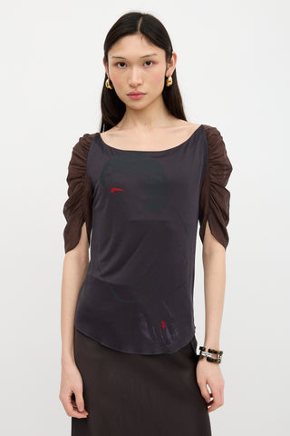 Chloé FW 2001 Sheer Face  Top