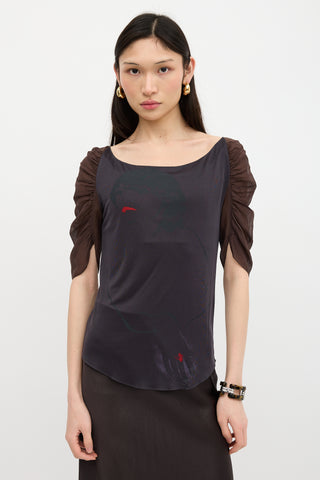 Chloé FW 2001 Sheer Face  Top