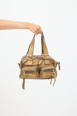 Chloé Gold Metallic Leather Betty Bag