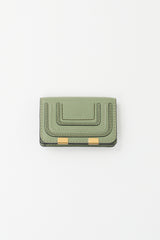 Chloé Green Leather Small Marcie Wallet