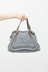 Chloé Grey & Gold Paraty Leather Bag