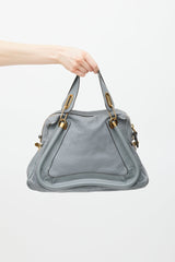 Chloé Grey & Gold Paraty Leather Bag