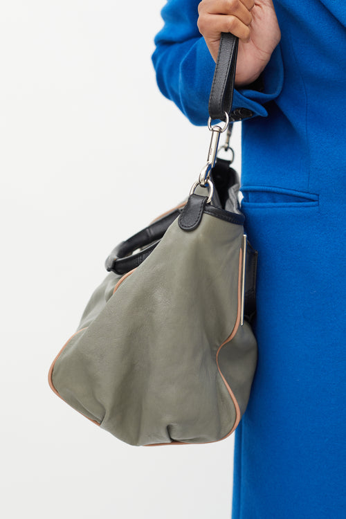 Chloé Grey Leather Ethel Crossbody Bag