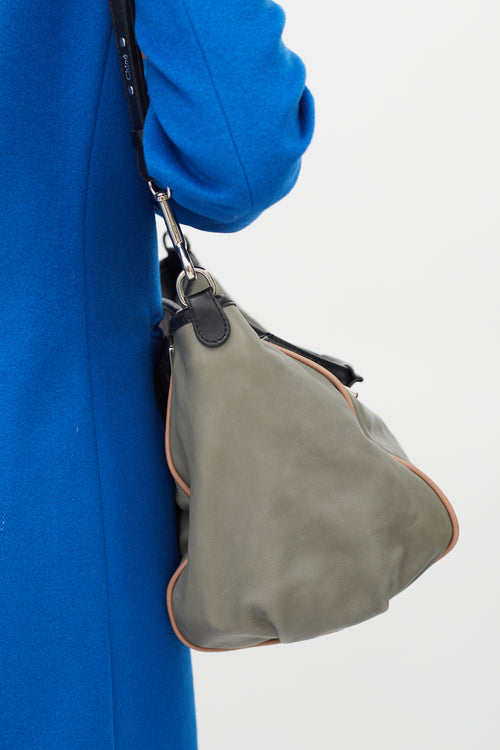 Chloé Grey Leather Ethel Crossbody Bag