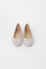 Chloé Grey Suede Lauren Ballet Flat