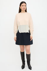 Chloé Knit & Sheer Panelled Sweater