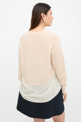 Chloé Knit & Sheer Panelled Sweater