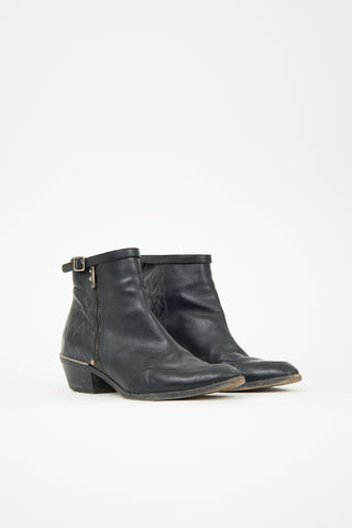 Chloé Quilted Leather Ankle Boot