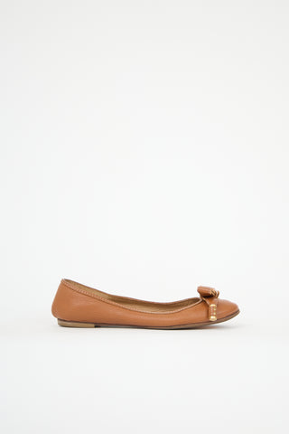 Chloé Leather Bow Ballet Flat
