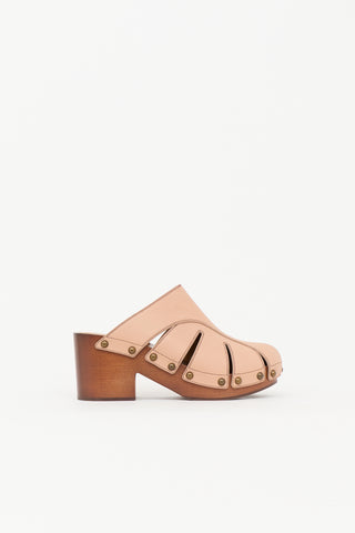 Chloé Leather Quinty Clog Mule