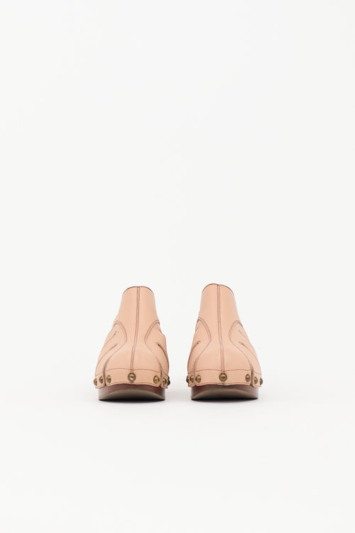 Chloé Leather Quinty Clog Mule