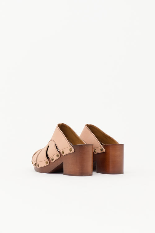 Chloé Leather Quinty Clog Mule