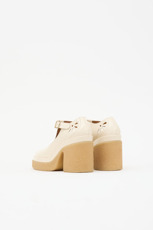 Chloé Leather Kurtys Mary Jane Pump