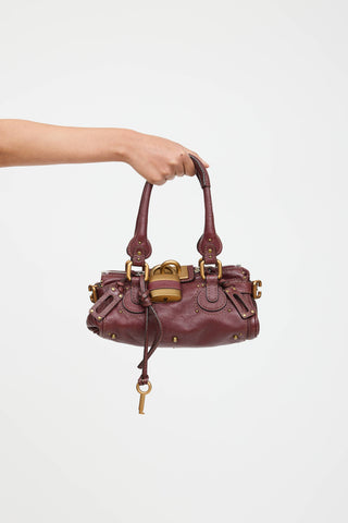 Leather Paddington Padlock Bag