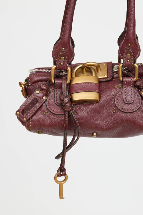 Leather Paddington Padlock Bag