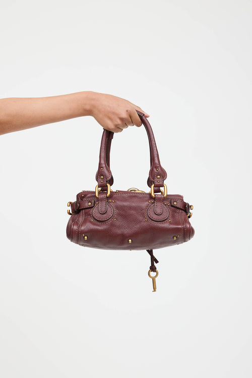 Leather Paddington Padlock Bag