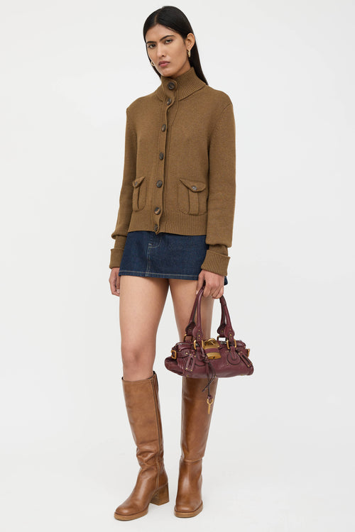 Leather Paddington Padlock Bag