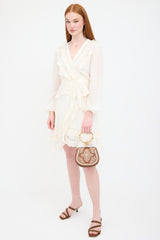 Chloé Leather Patchwork Floral Nile Bracelet Bag
