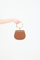 Chloé Leather Patchwork Floral Nile Bracelet Bag