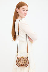 Chloé Leather Patchwork Floral Nile Bracelet Bag