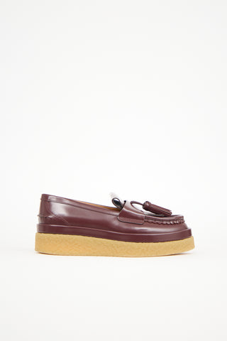 Chloé Leather Jamie Fringe Loafer