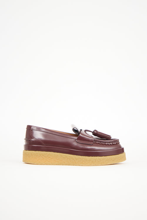 Chloé Leather Jamie Fringe Loafer