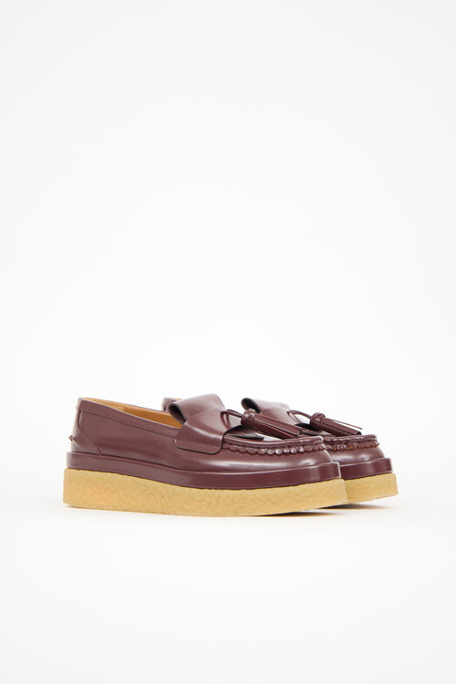Chloé Leather Jamie Fringe Loafer