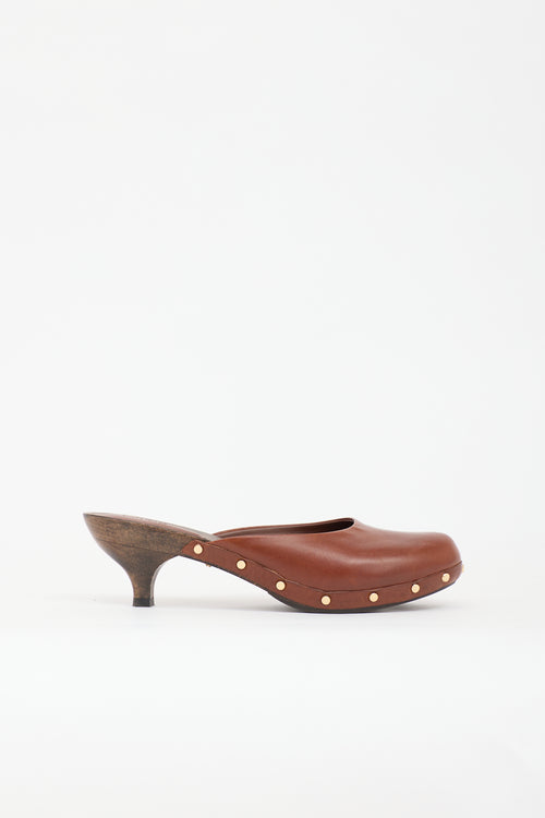 Chloé Leather Judith Clog Mule