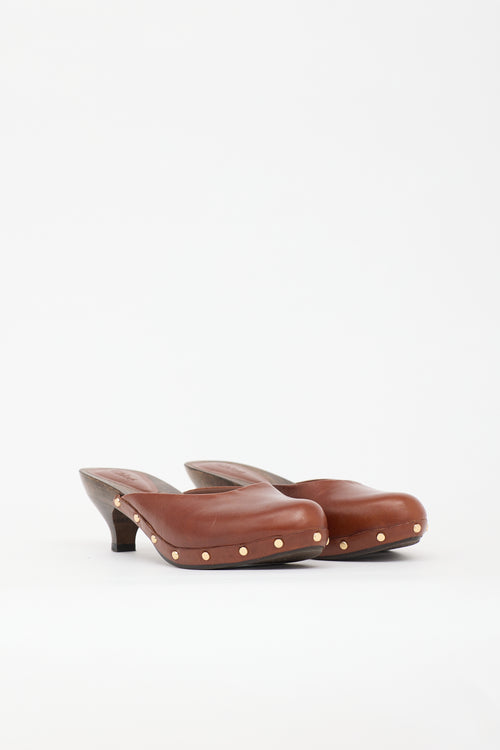 Chloé Leather Judith Clog Mule