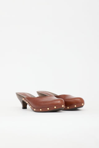 Chloé Leather Judith Clog Mule