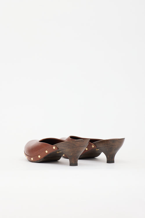 Chloé Leather Judith Clog Mule