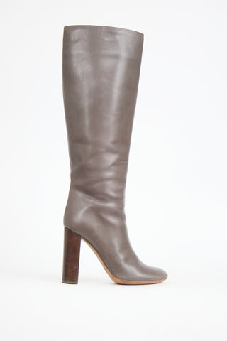 Chloé Leather Knee High Boot