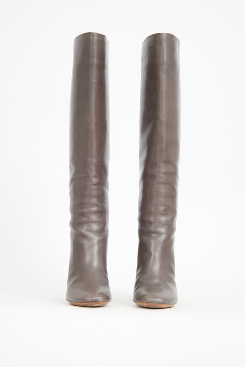 Chloé Leather Knee High Boot